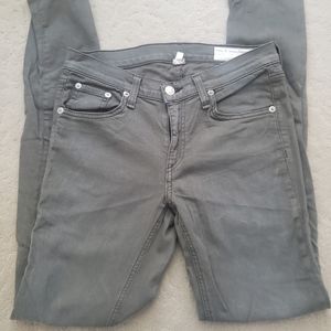 Rag and Bone Skinny Dist Fatigue Stretchy Jeans